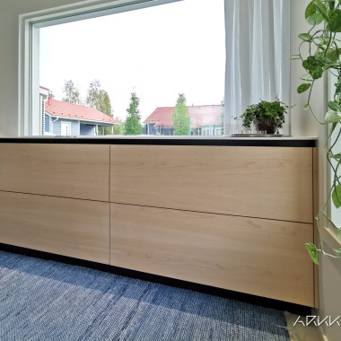 Tarkassa mitoituksessa ikkunalistat otetaan huomioon.