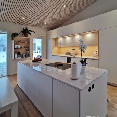 Tässä keittiössä on helppo toimia